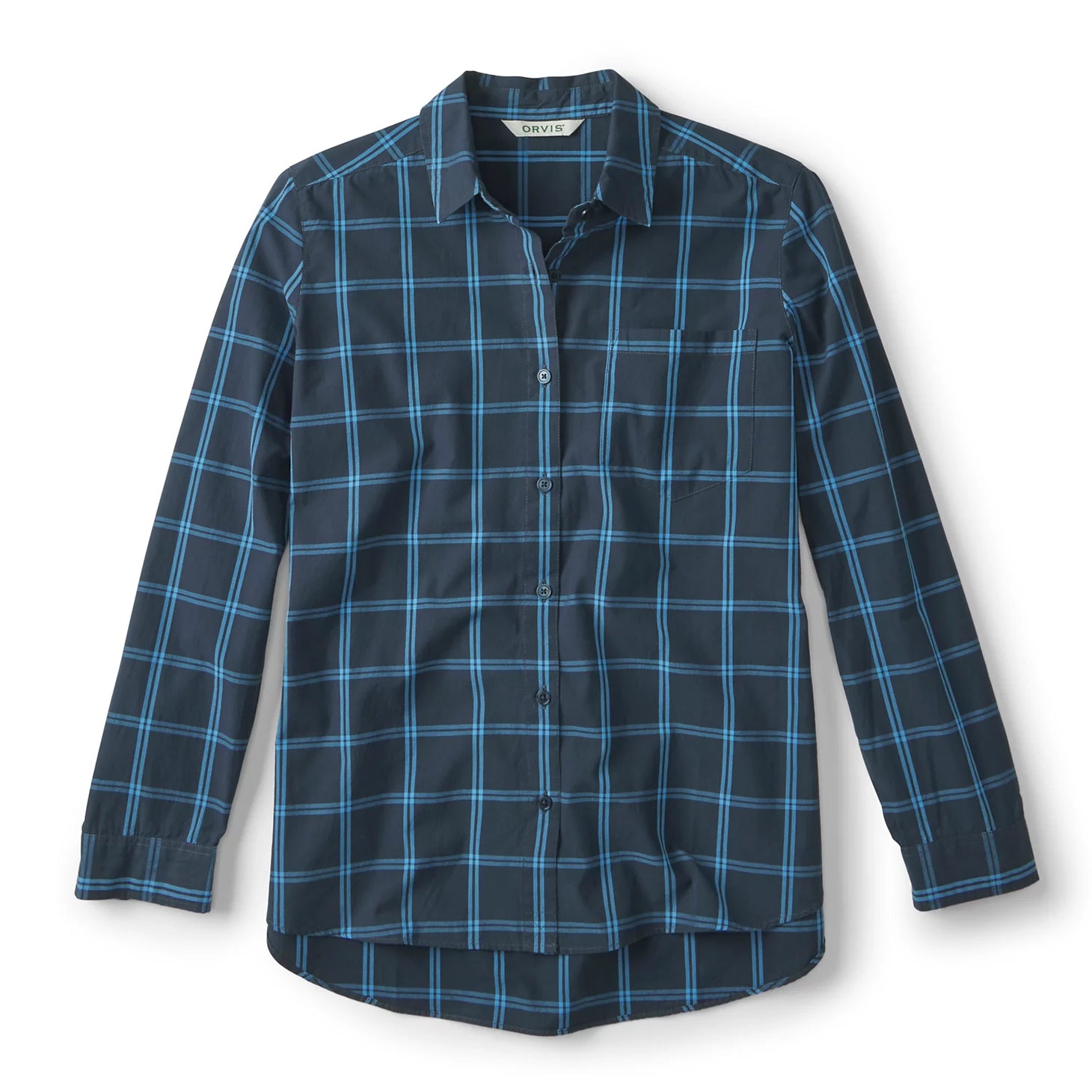 Women's Heritage Poplin Plaid Long-Sleeve Shirt / Orvis
