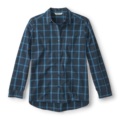 Women's Heritage Poplin Plaid Long-Sleeve Shirt / Orvis