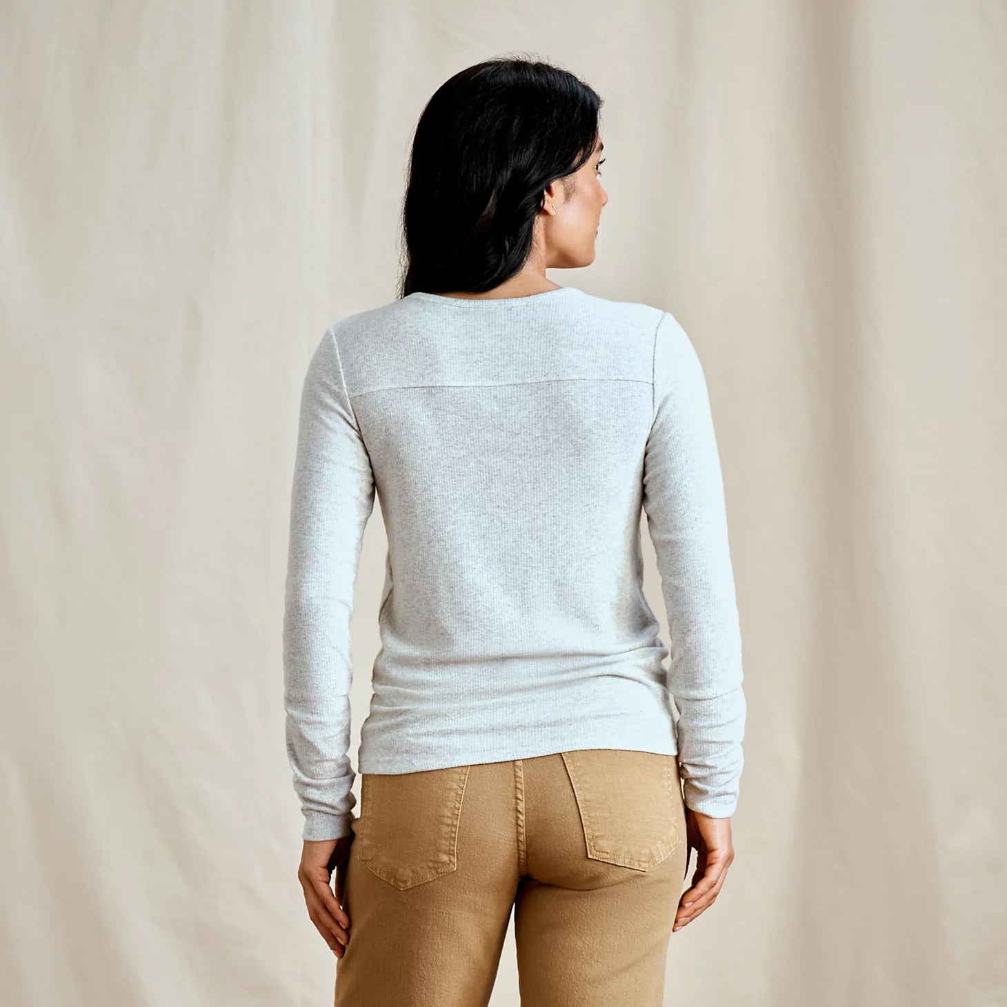 Ribbed Henley Long-Sleeve Tee / Orvis