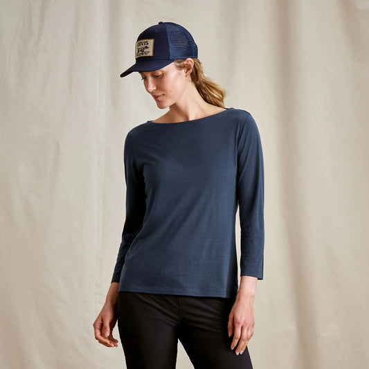 Outbound Merino 3/4-Sleeve Boatneck Tee / Orvis