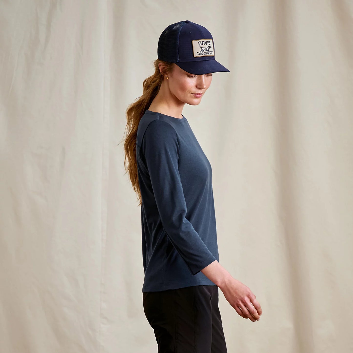Outbound Merino 3/4-Sleeve Boatneck Tee / Orvis