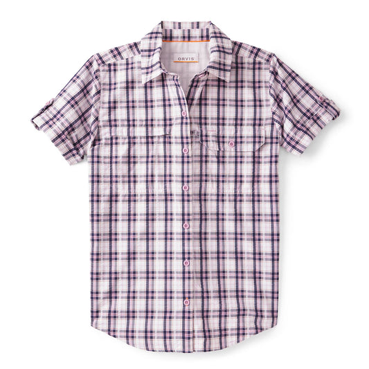Women's Open Air Caster Plaid Short-Sleeve Shirt / Orvis