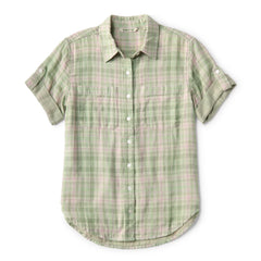 Plaid Gauze Short-Sleeve Camp Shirt / Orvis