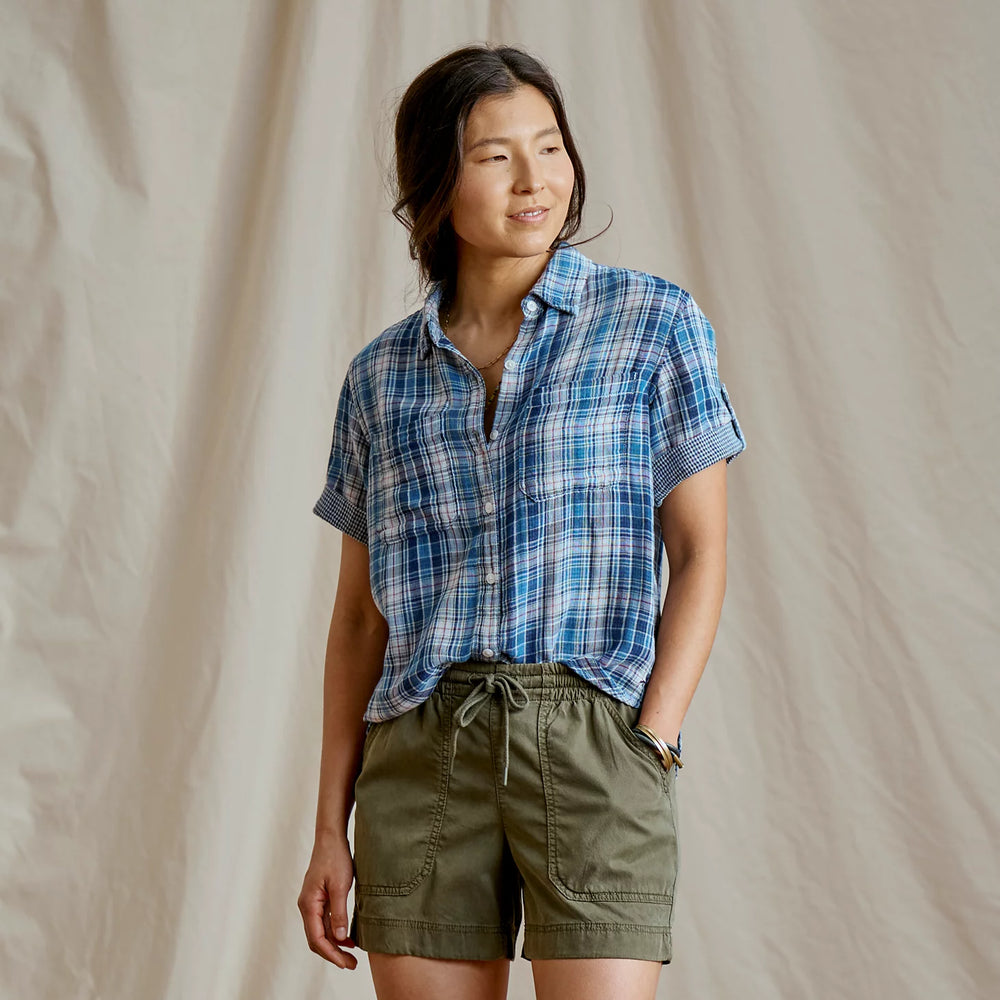 TRUE NAVY/RED CLAY PLAID,XS