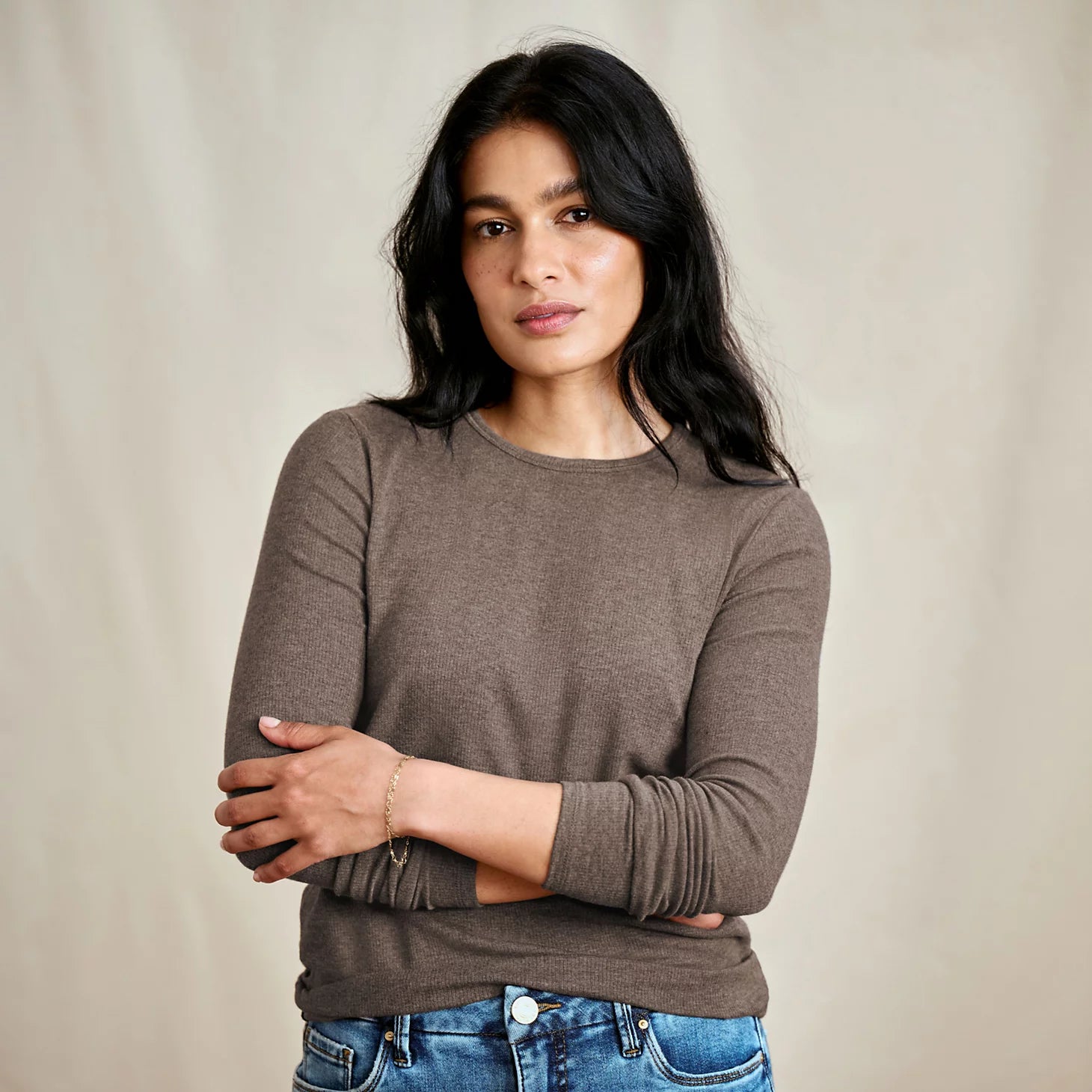 Ribbed Long-Sleeve Crew / Orvis