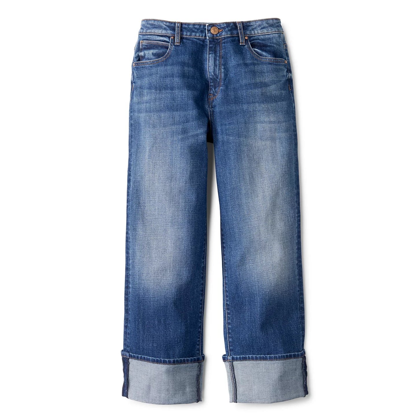 Kut from the Kloth® Sienna High-Rise Cuffed Wide-Leg Jeans / Orvis