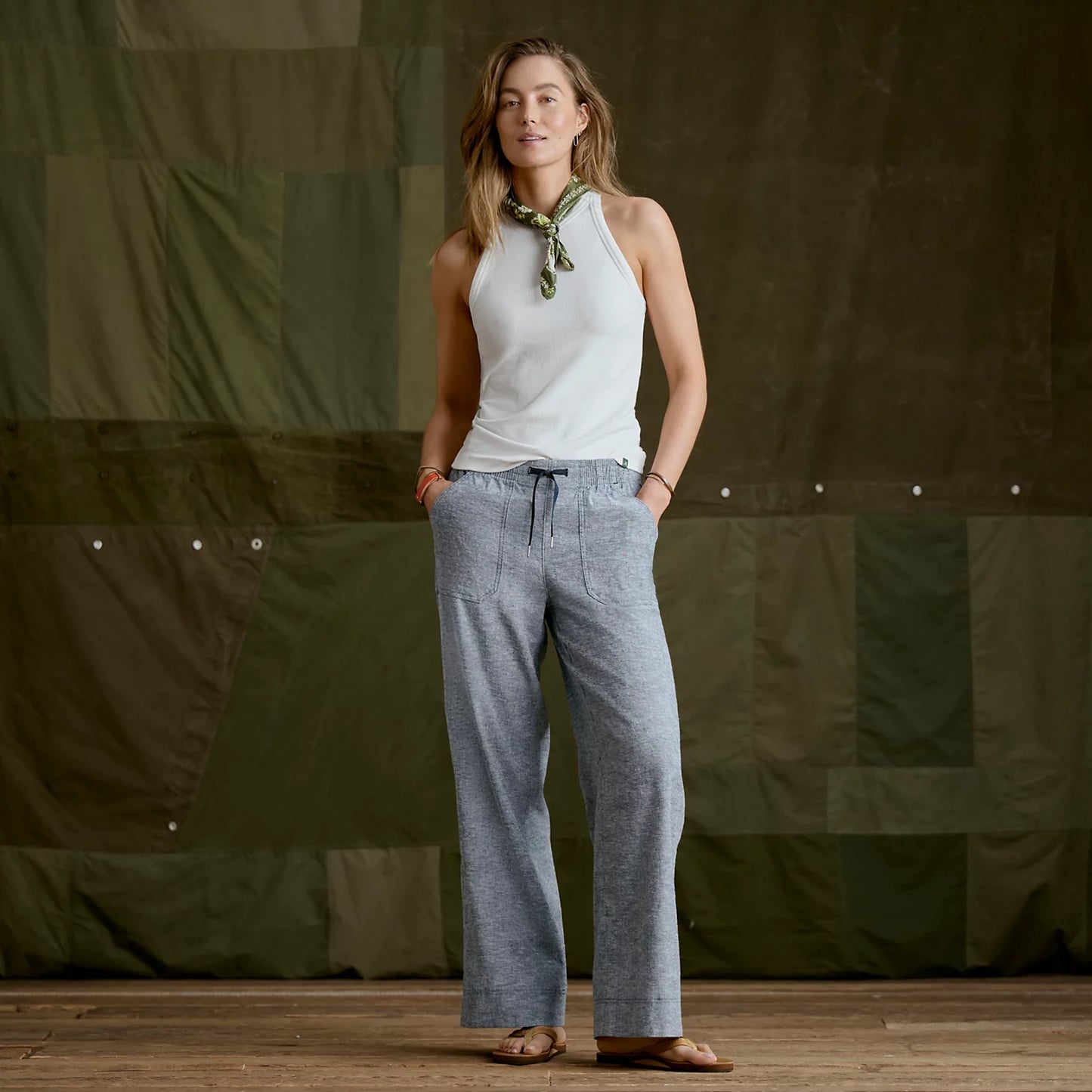 Explorer Performance Linen Wide-Leg Pants / Orvis