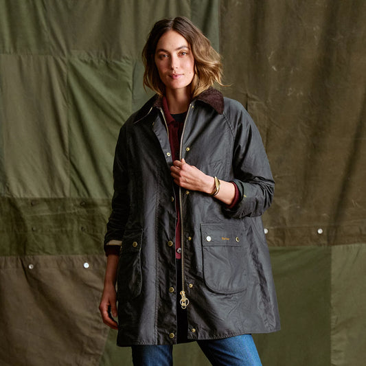Barbour® Beadnell Waxed Long Jacket / Orvis