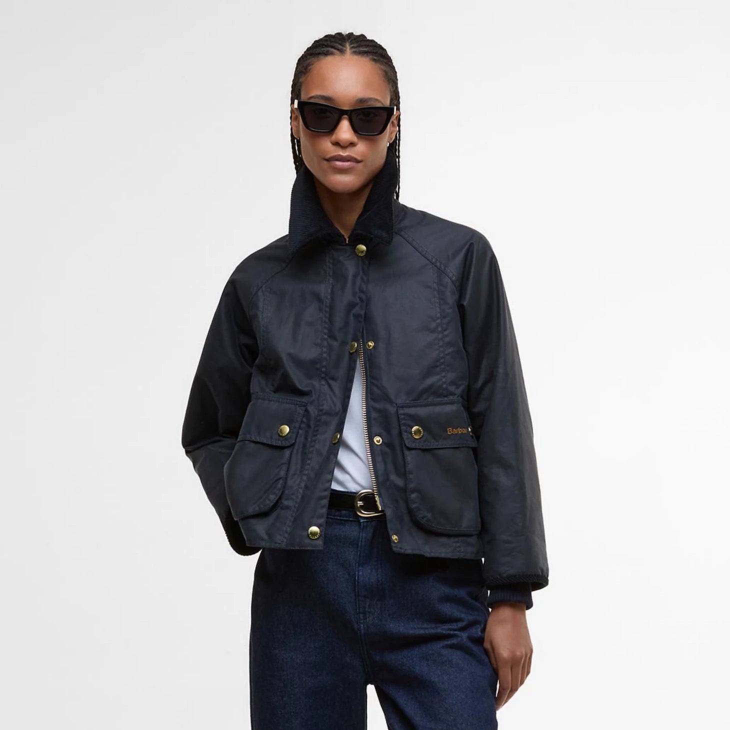 Barbour® Cropped Beadnell Waxed Jacket / Orvis