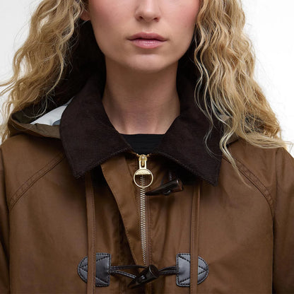 Barbour® Myra Waxed Duffle Coat / Orvis