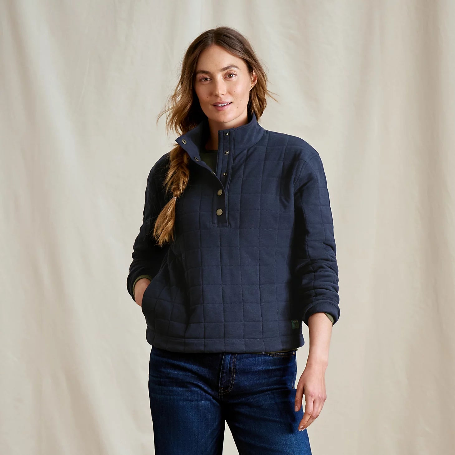 Women's Battenkill Quilted 1/2-Snap Sweatshirt / Orvis