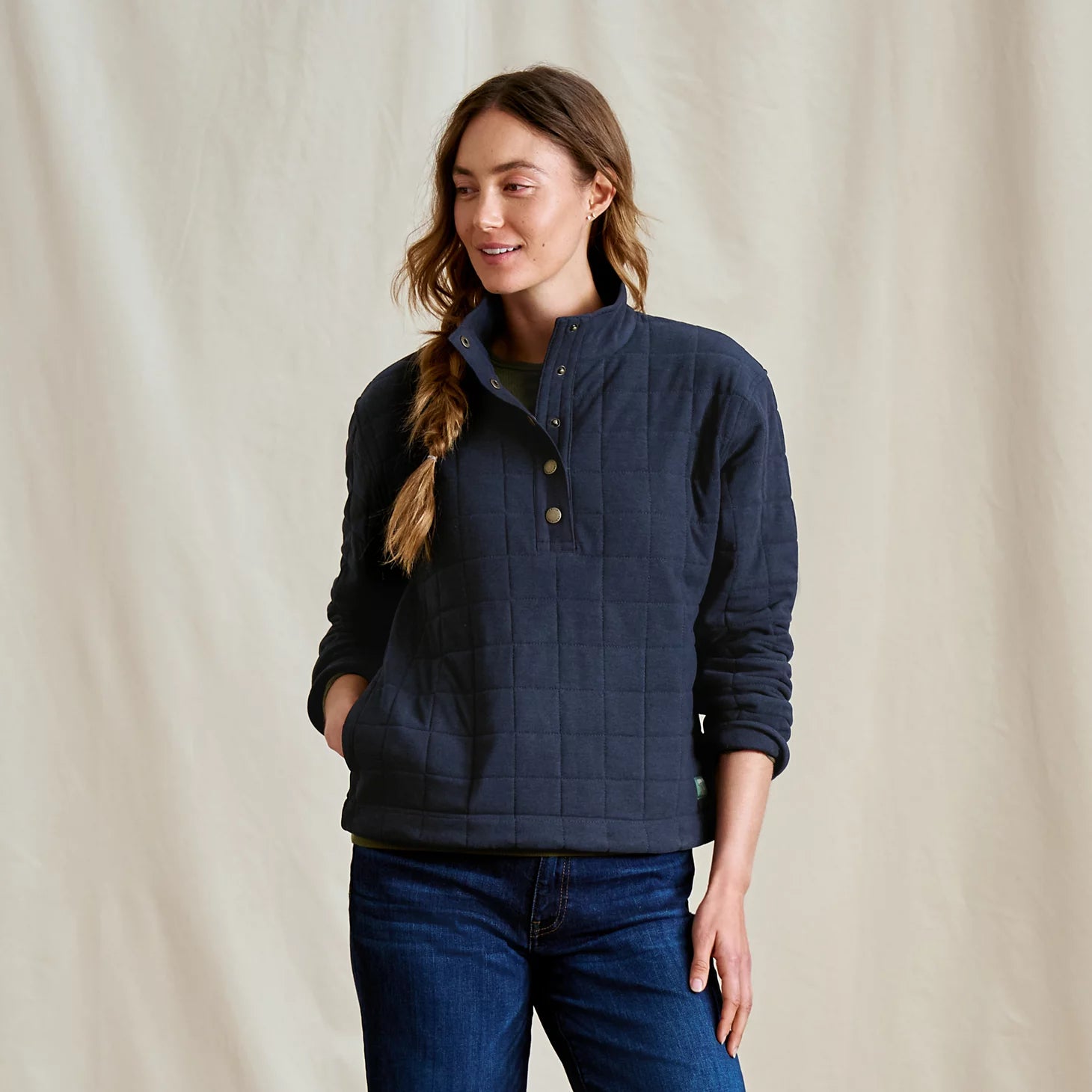 Women's Battenkill Quilted 1/2-Snap Sweatshirt / Orvis