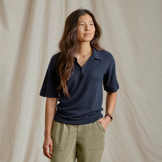 Featherweight Cashmere Polo Tee / Orvis