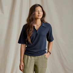 Featherweight Cashmere Polo Tee / Orvis