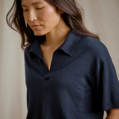 Featherweight Cashmere Polo Tee / Orvis