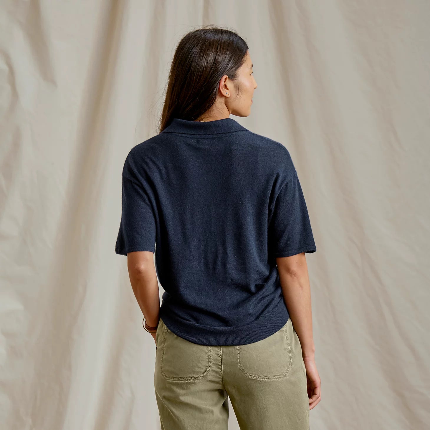 Featherweight Cashmere Polo Tee / Orvis