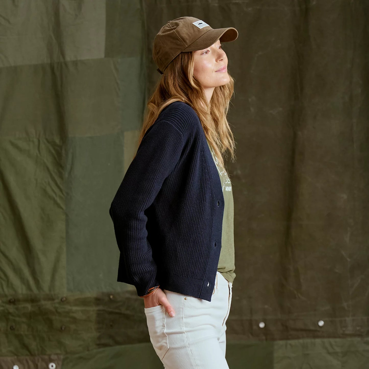 Ribbed Short Cardigan / Orvis