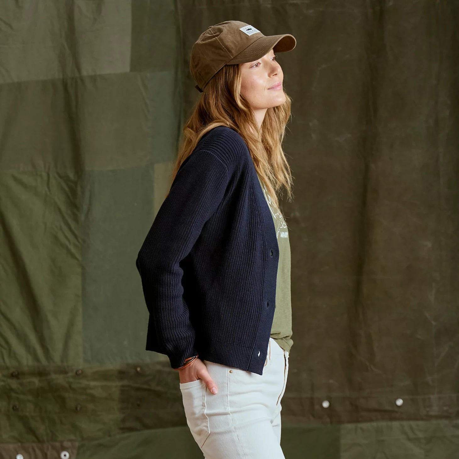 Ribbed Short Cardigan / Orvis