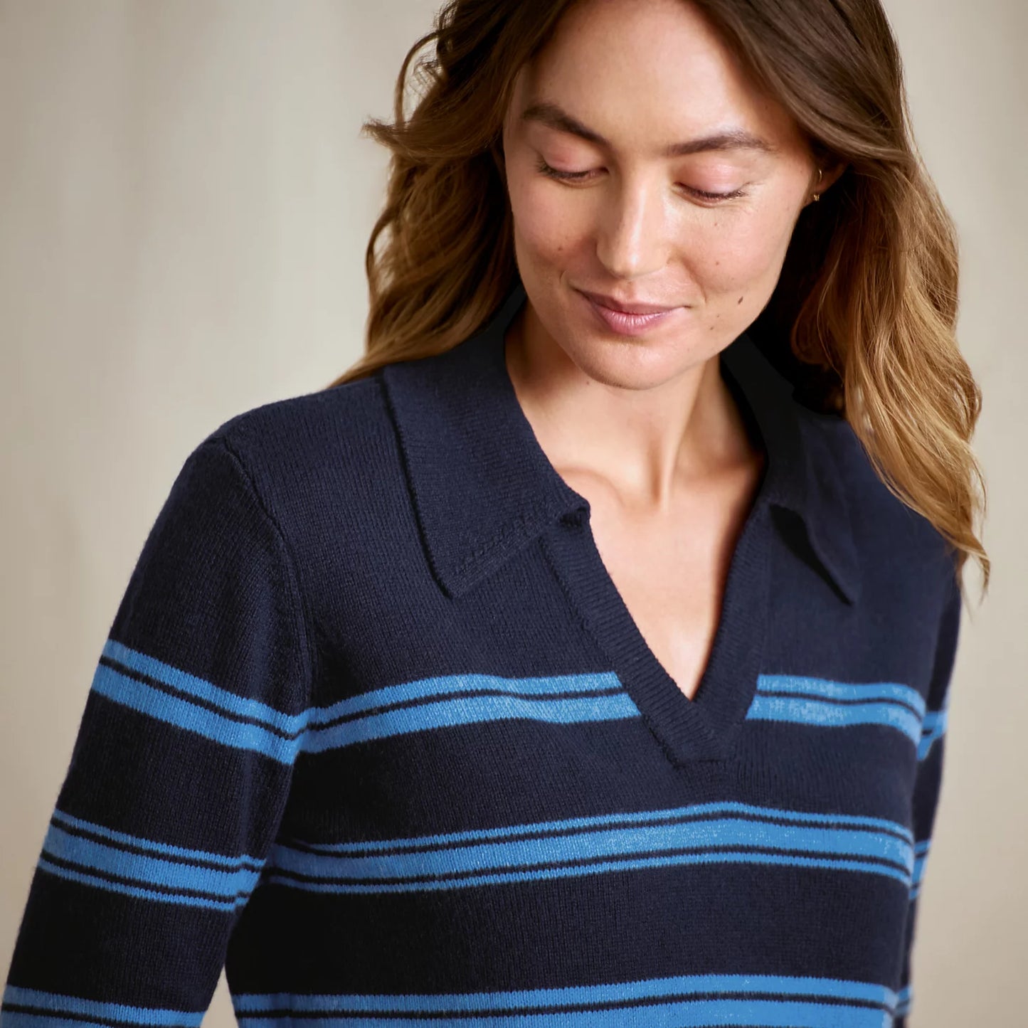 Brookside Striped Polo Sweater / Orvis