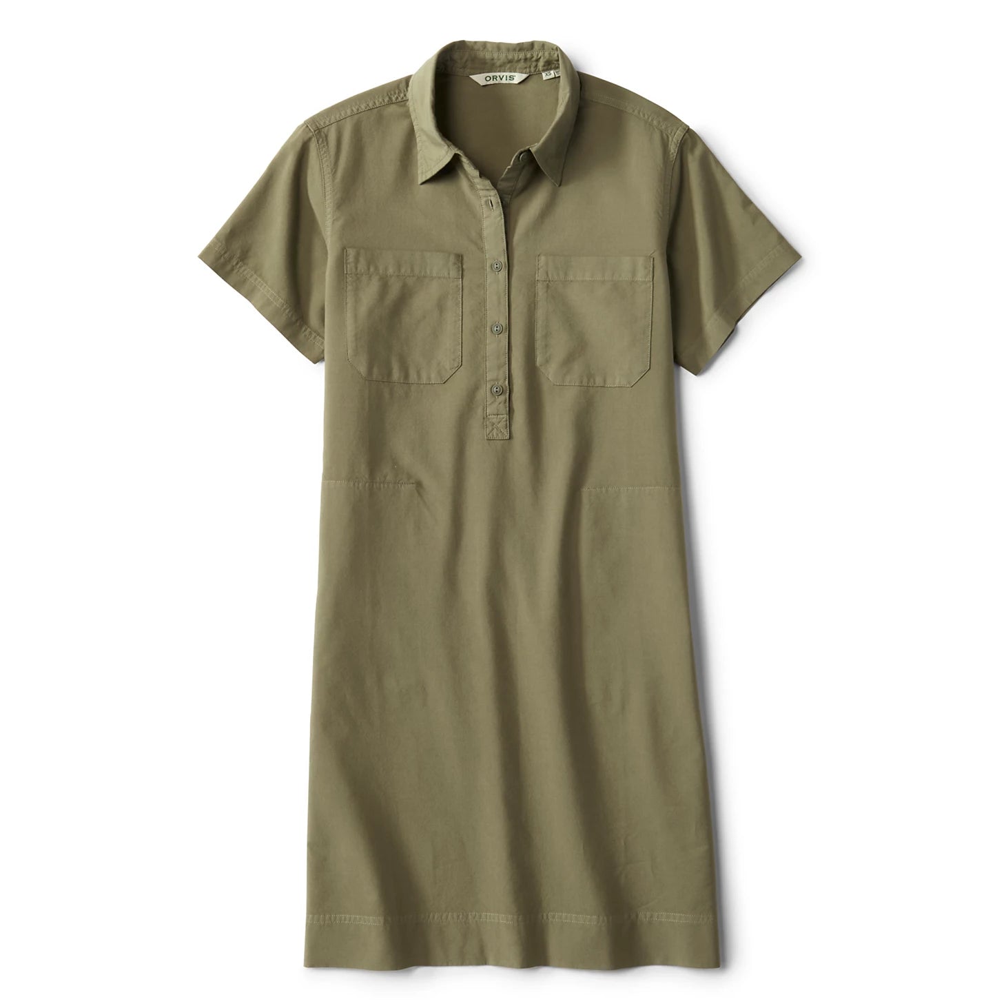 Classic Short-Sleeve Camp Shirt Dress / Orvis