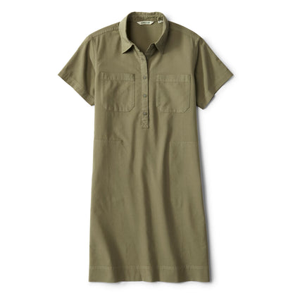Classic Short-Sleeve Camp Shirt Dress / Orvis