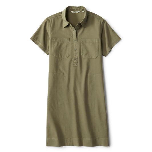 Classic Short-Sleeve Camp Shirt Dress / Orvis