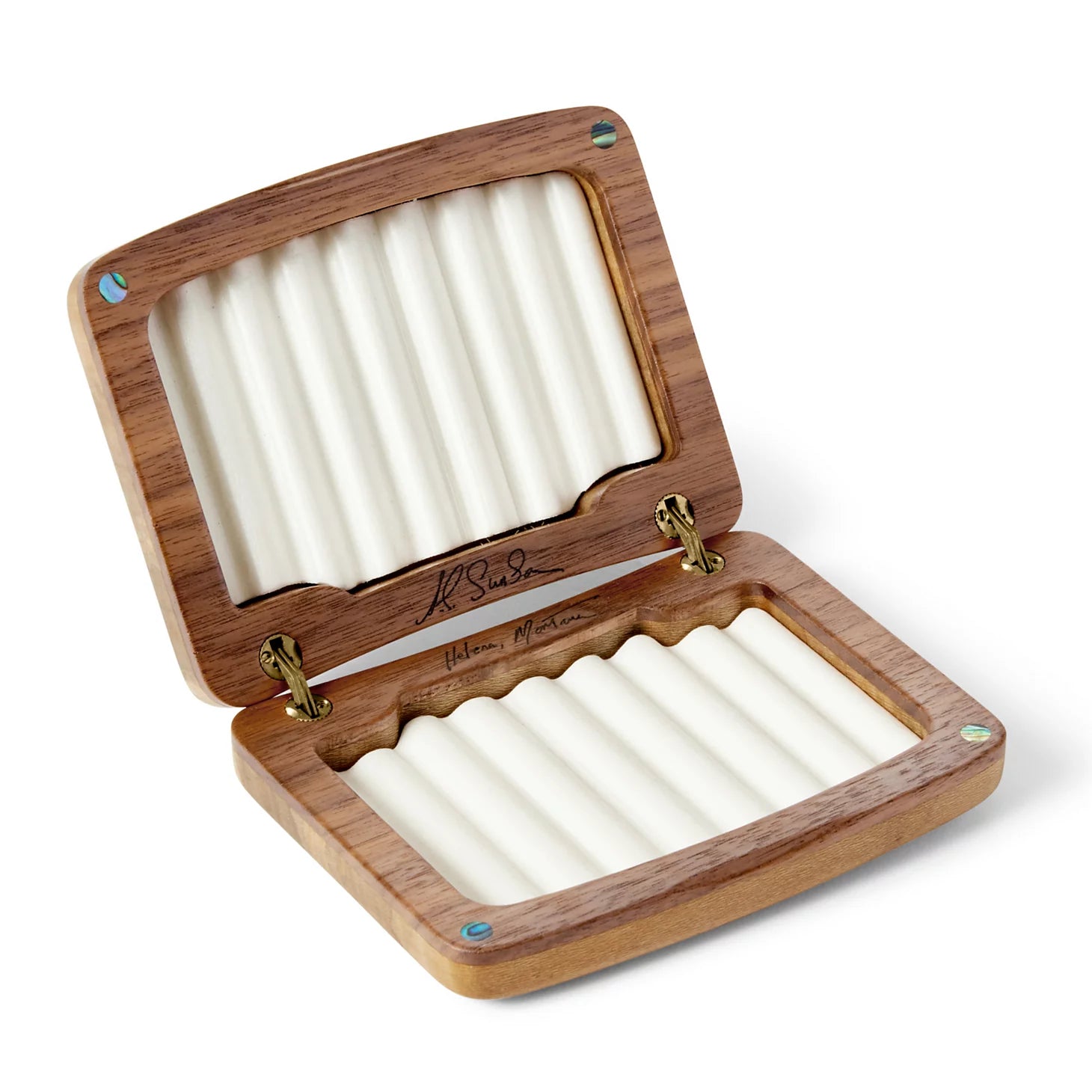 A.L. Swanson River Series Fly Boxes - Abalone Inlay / Orvis