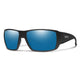 MATTE BLACK/BLUE POLARIZED GLASS LENS
