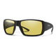 MATTE BLACK/YELLOW POLARIZED GLASS LENS