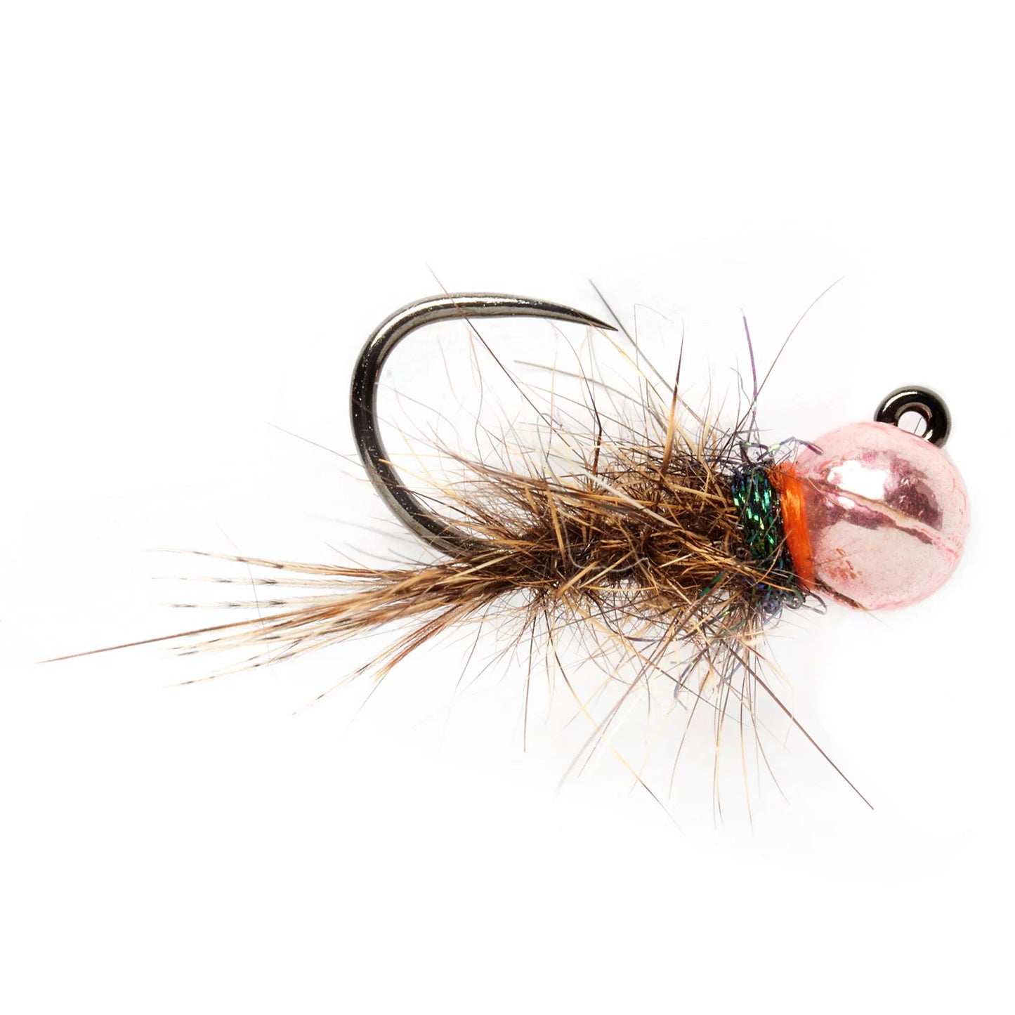 Barbless Roza's Pink Hare's Ear Jig / Orvis