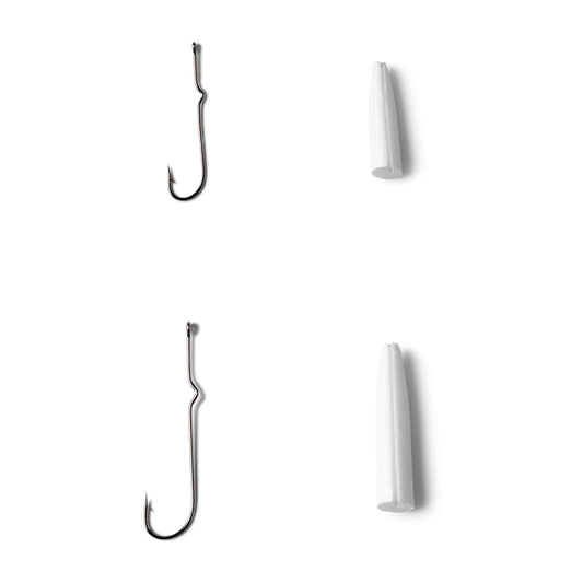 Popper Bodies with Hooks - Pencil Popper Bodies with Size 1 and 4 Hooks / Orvis