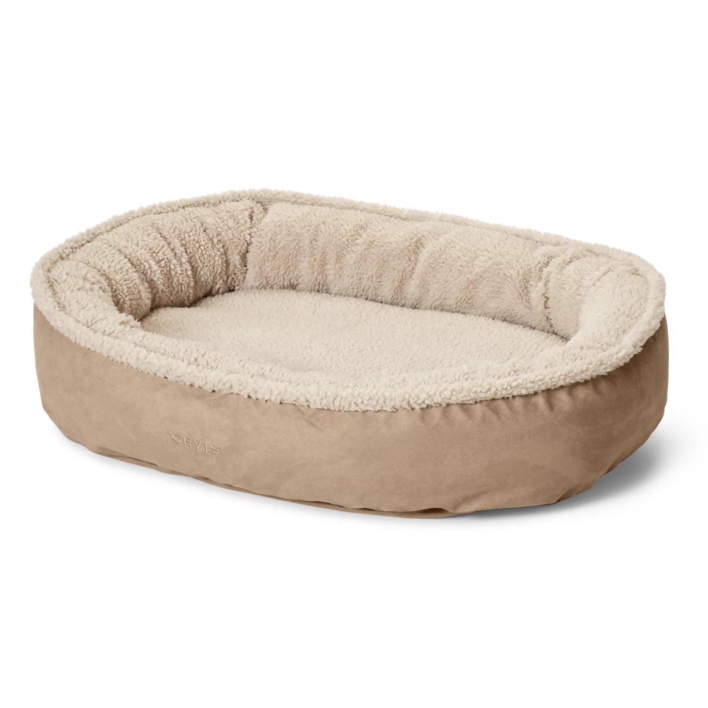 Orvis ComfortFill-Eco™ Wraparound Dog Bed with Fleece / Orvis
