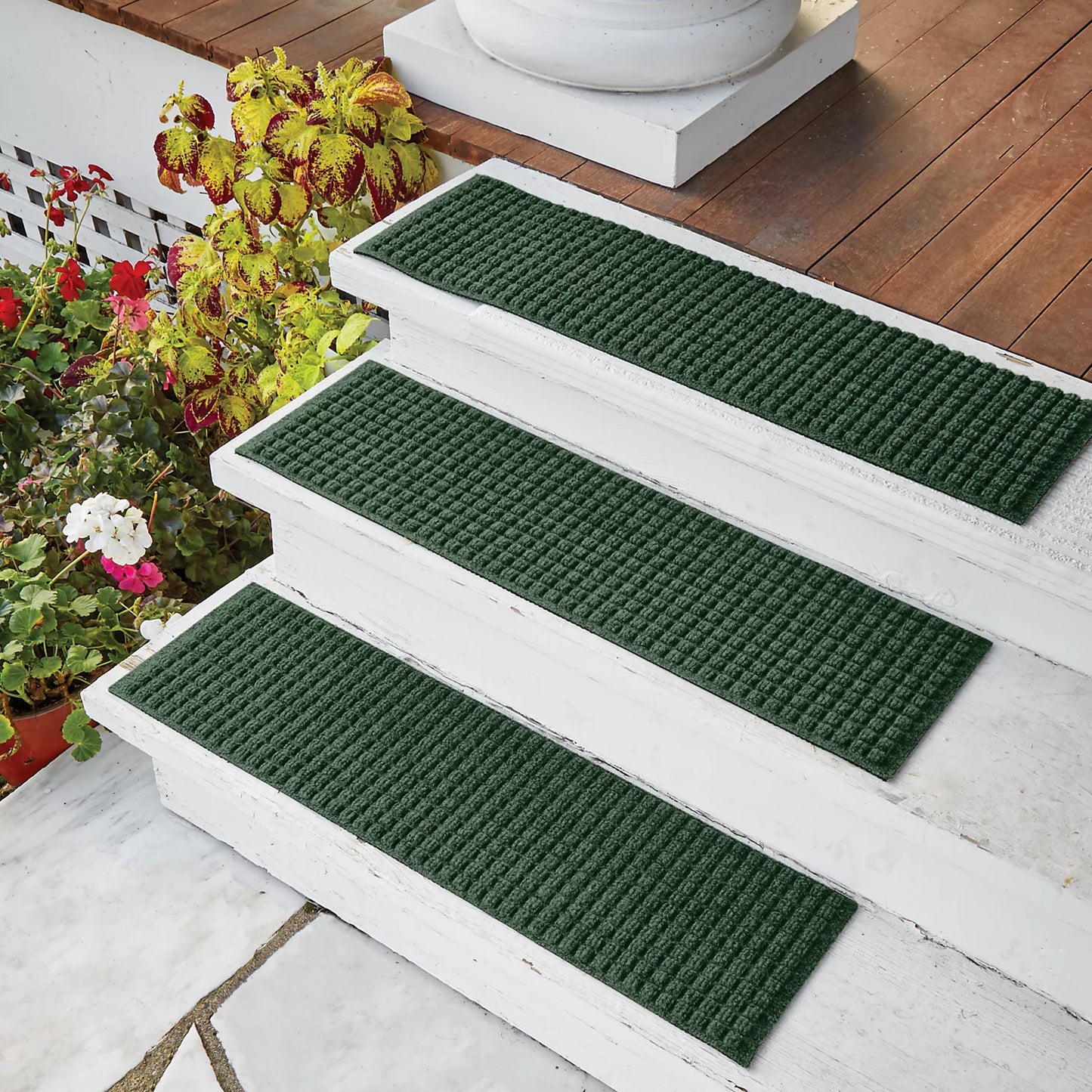 Recycled WaterHog® Basketweave Stair Treads / Orvis