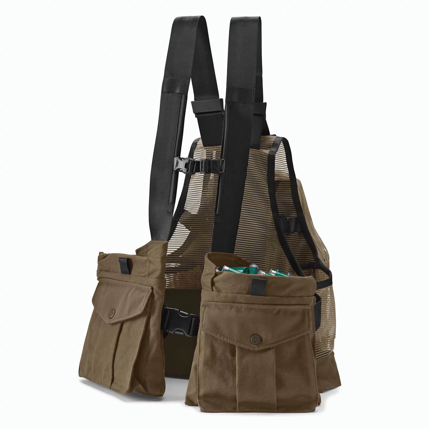 Waxed Cotton Strap Vest / Orvis