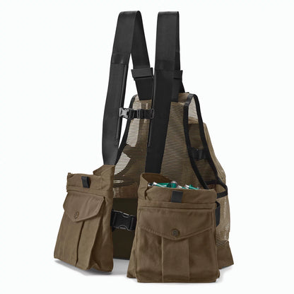 Waxed Cotton Strap Vest / Orvis
