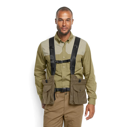 Waxed Cotton Strap Vest / Orvis