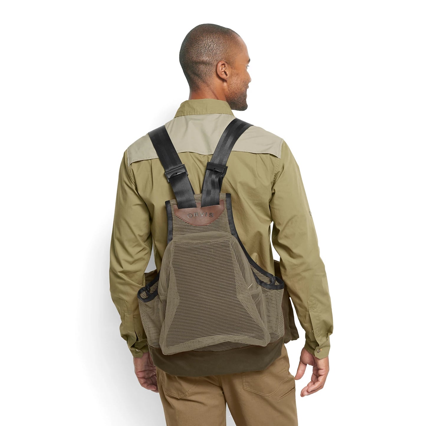 Waxed Cotton Strap Vest / Orvis