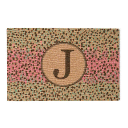 Neighburly Trout Monogrammed Doormat 2' x 3' / Orvis