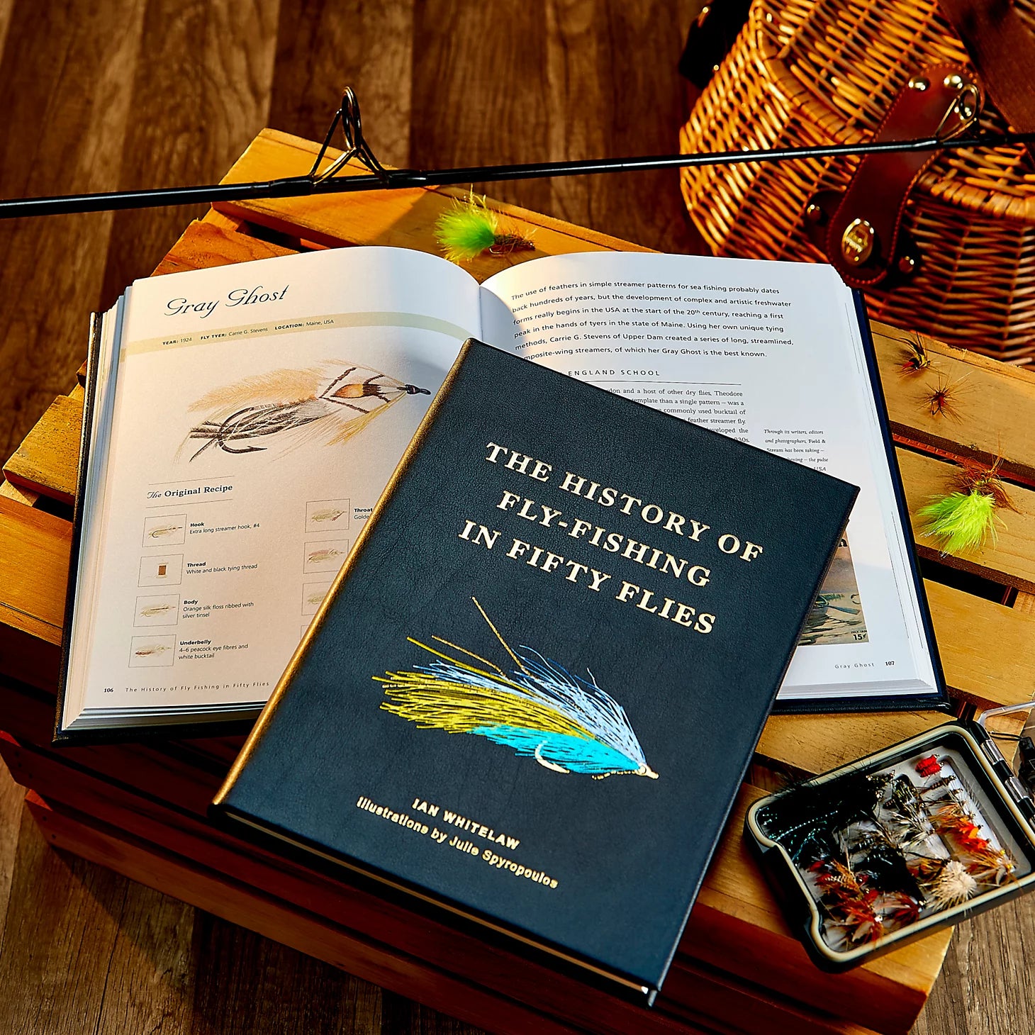 Leather-Bound History of Fly-Fishing Book / Orvis