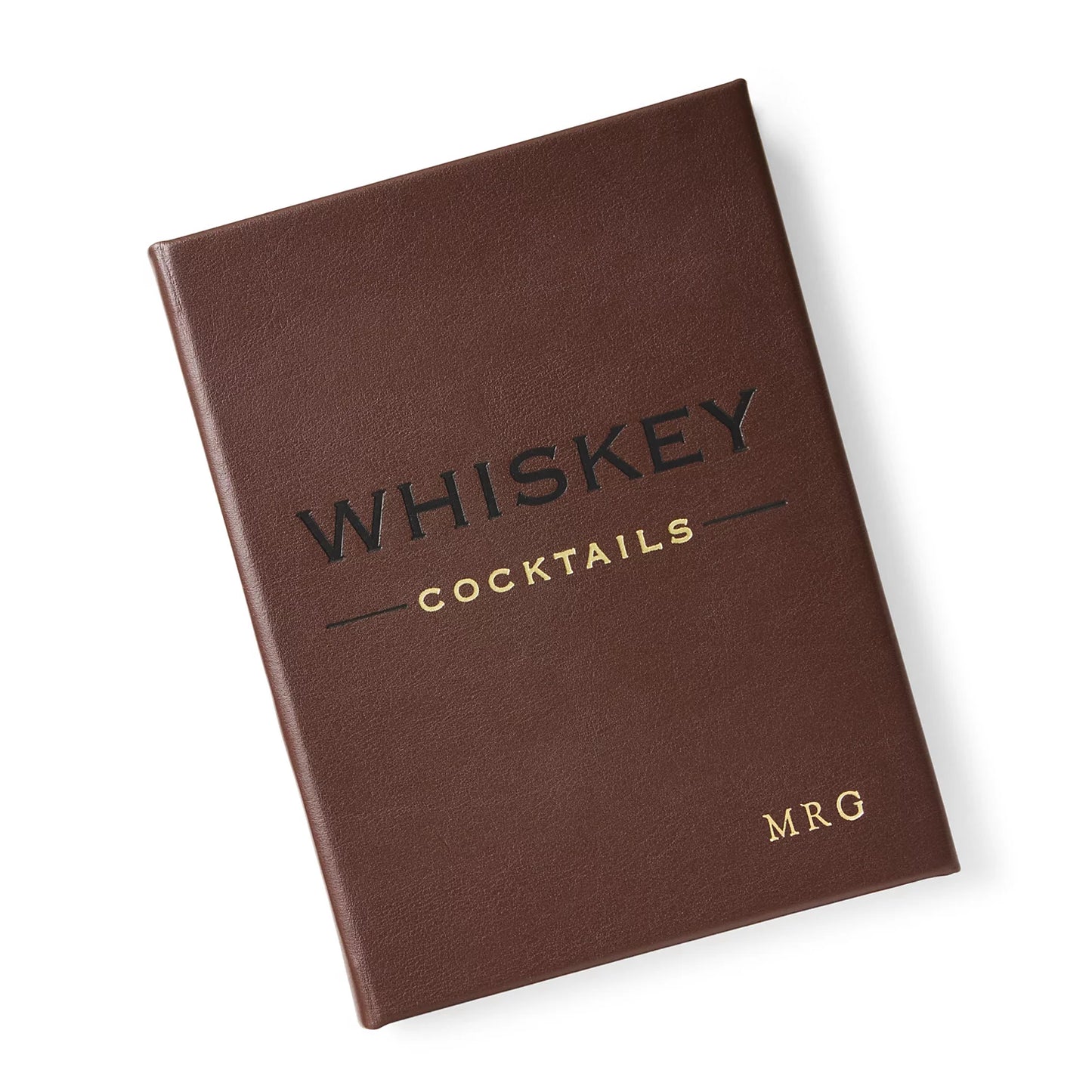 Leather-Bound Whiskey Cocktails Book / Orvis