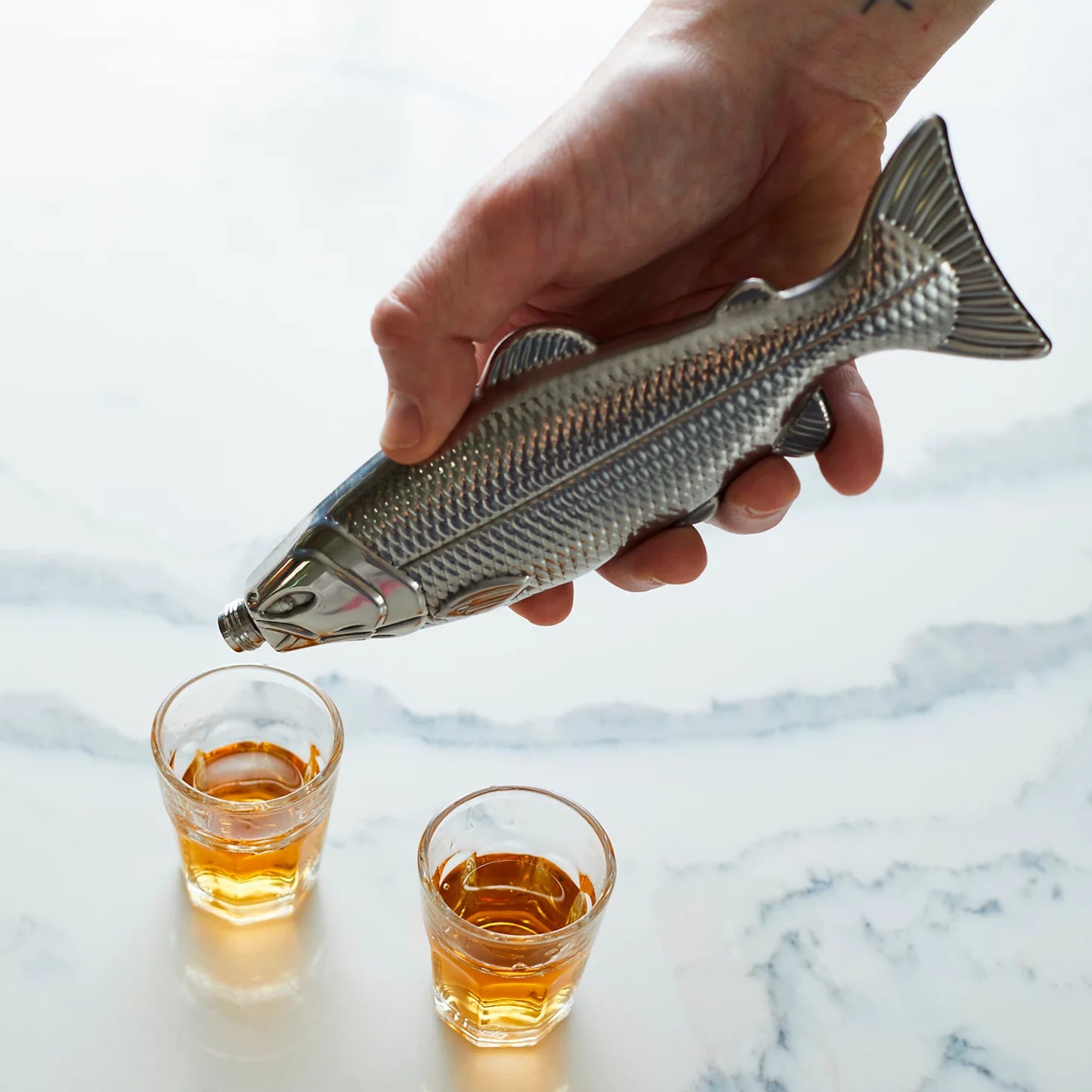Gentlemen's Hardware Fish Flask / Orvis