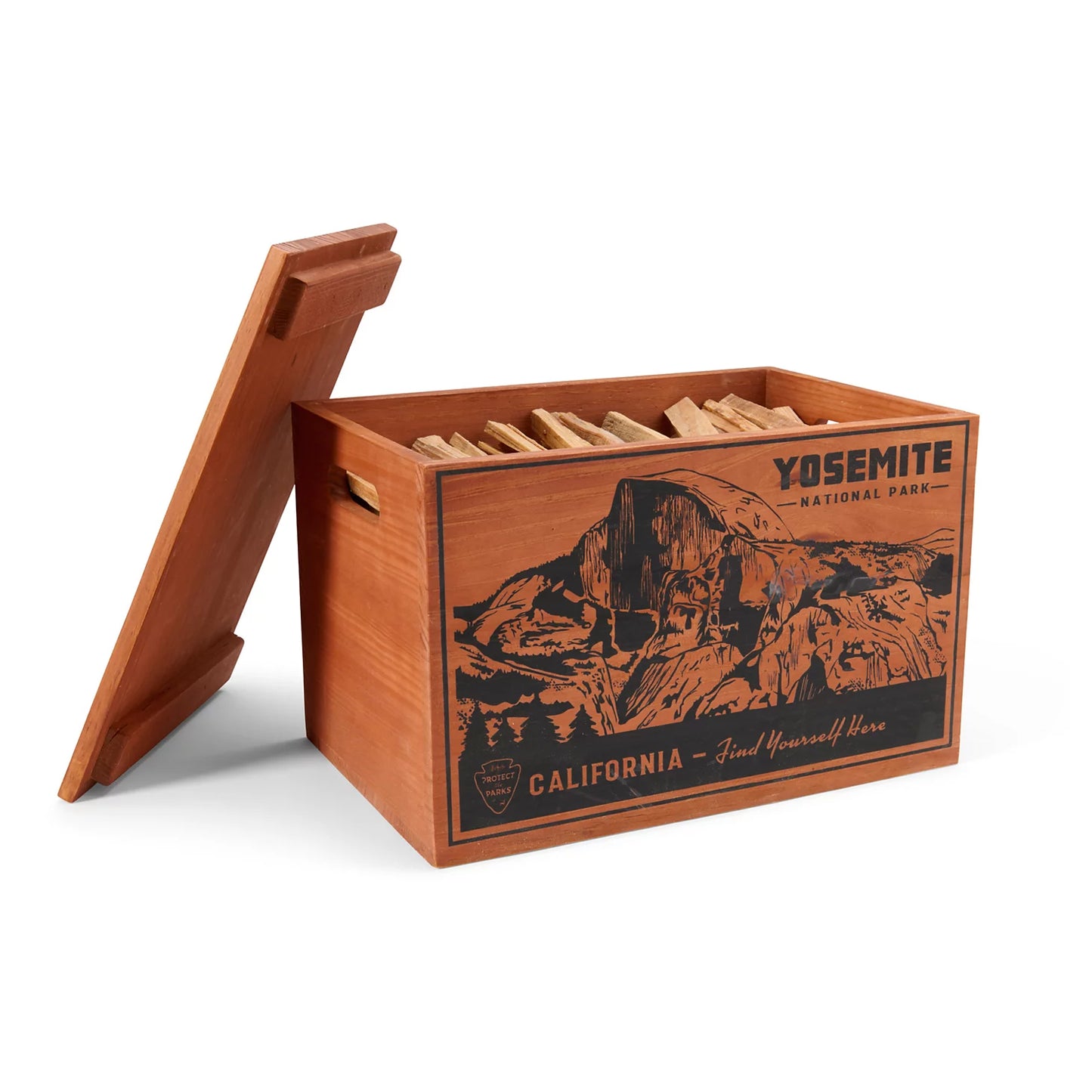 National Parks Fatwood Wooden Crate / Orvis