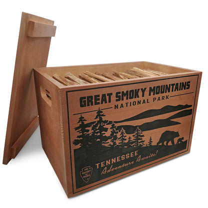 National Parks Fatwood Wooden Crate / Orvis