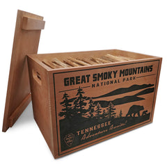 National Parks Fatwood Wooden Crate / Orvis